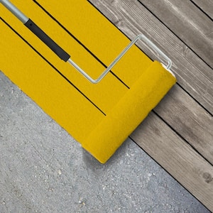 1 gal. #370B-7 Yellow Flash Textured Low-Lustre Enamel Interior/Exterior Porch and Patio Anti-Slip Floor Paint