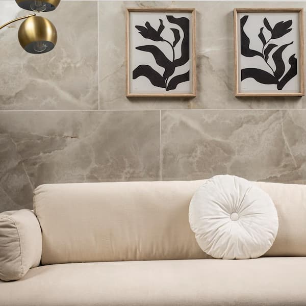 MSI Take Home Tile Sample-Aura Almond 4 in. x 4 in. Polished