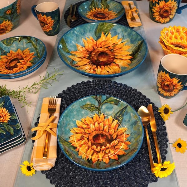 Certified International Golden Sunflowers 104 fl. oz. Multi