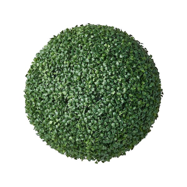 18in Artificial Topiary Balls UV-Resistant Greenery Balls Indoor Outdoor Garden Home Decor