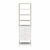 CosmoLiving by Cosmopolitan Gwyneth 24 in. W Wall Mount Wood Closet ...