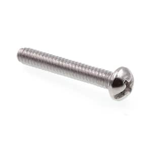 #10-24 x 1-1/4 in. Grade 18-8 Stainless Steel Phillips/Slotted Combination Drive Round Head Machine Screws (25-Pack)