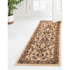 Sialk Hill Washington Ivory 2 ft. 7 in. x 13 ft. 1 in. Area Rug