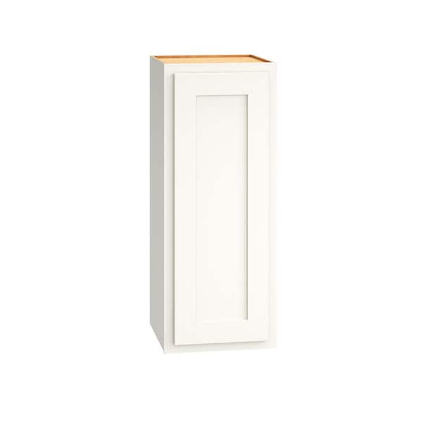 QuickShip Cottage 12 in. W x 12 in. D x 30 in. H Assembled Plywood Shaker Wall Kitchen Cabinet in White Partial Overlay