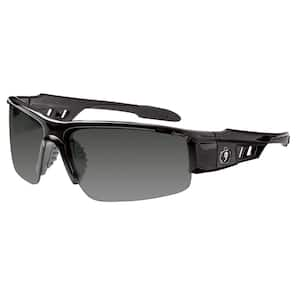 Smoke Lens Black Safety Glasses