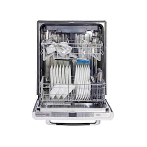 Classic Retro 24 in. Top Control Dishwasher with Stainless Steel Tub and 3rd Rack in Midnight Black