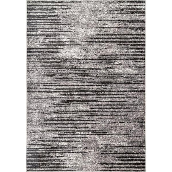 nuLOOM Elsa Faded Gray 8 ft. x 10 ft. Area Rug