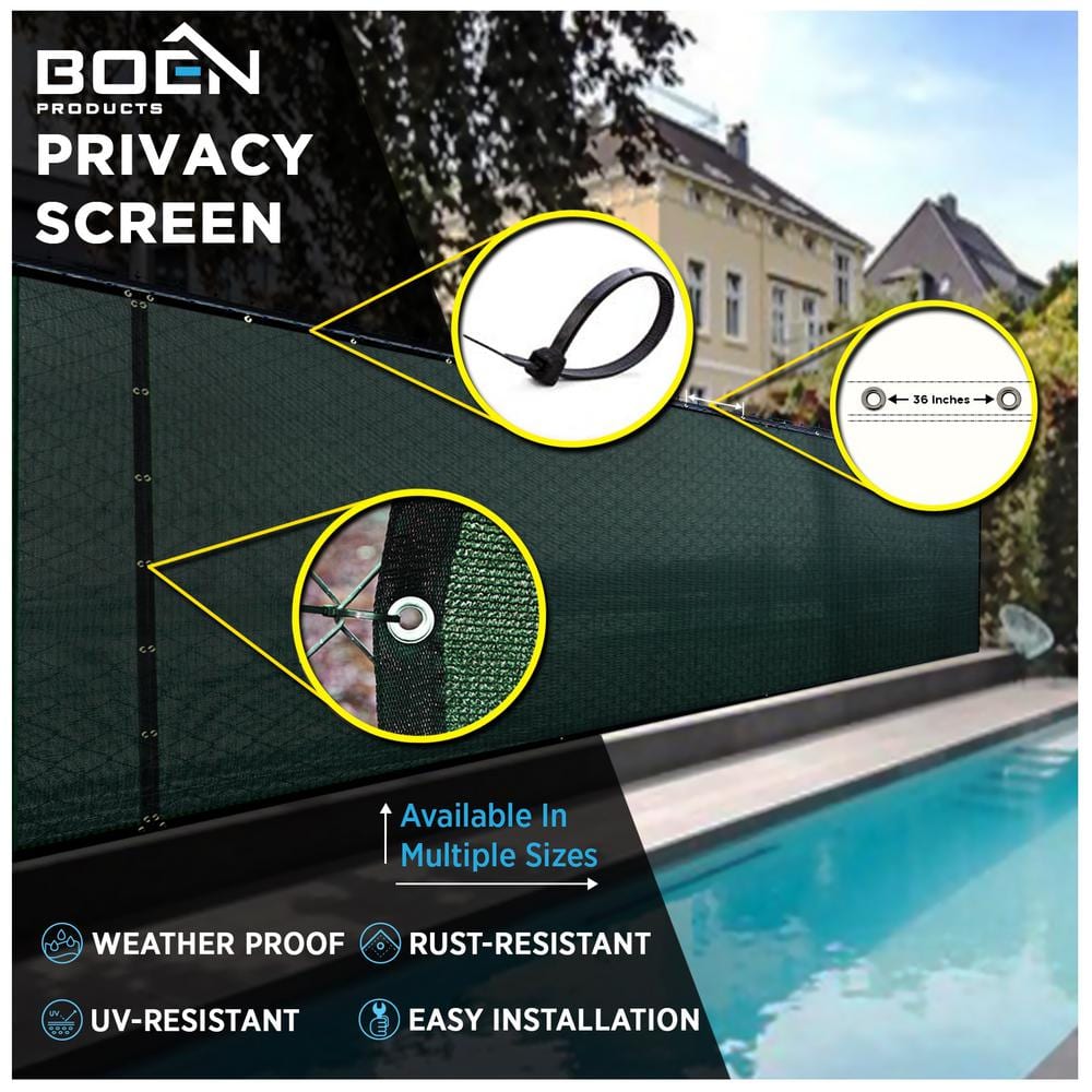 Green High Density Polyethylene Privacy Fence Screen Netting