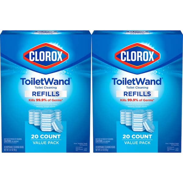 ToiletWand Disinfecting Refills Toilet Bowl Cleaner Disposable Wand Heads (40-Count)