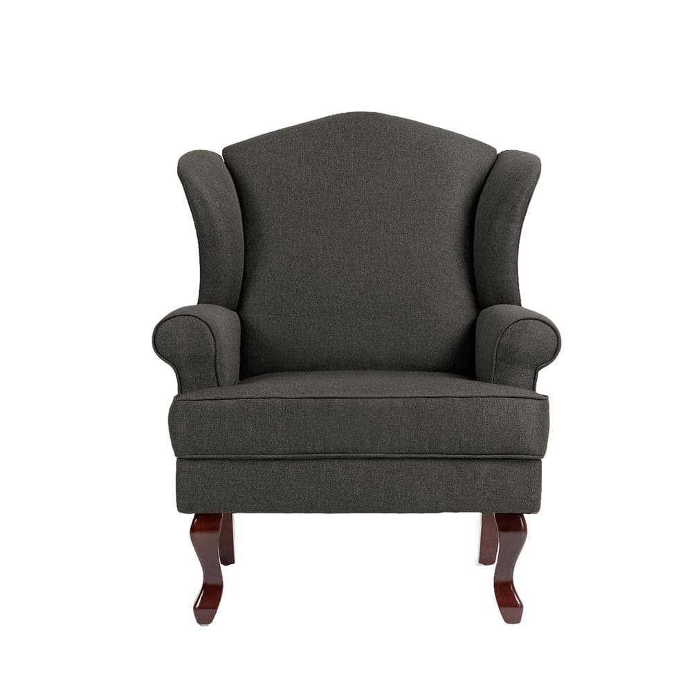 Uixe Mid-Century Retro Style Dark Gray Linen Upholstered
