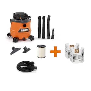 16 Gallon 6.5 Peak HP NXT Shop Vac Wet Dry Vacuum with Detachable Blower, Filter, Dust Bags, Hose and Accessories
