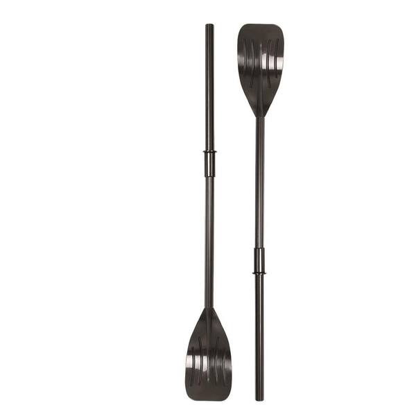 Pool Central 49 in. Jet Black Inflatable Boat Rowing Oars (Set of 2)