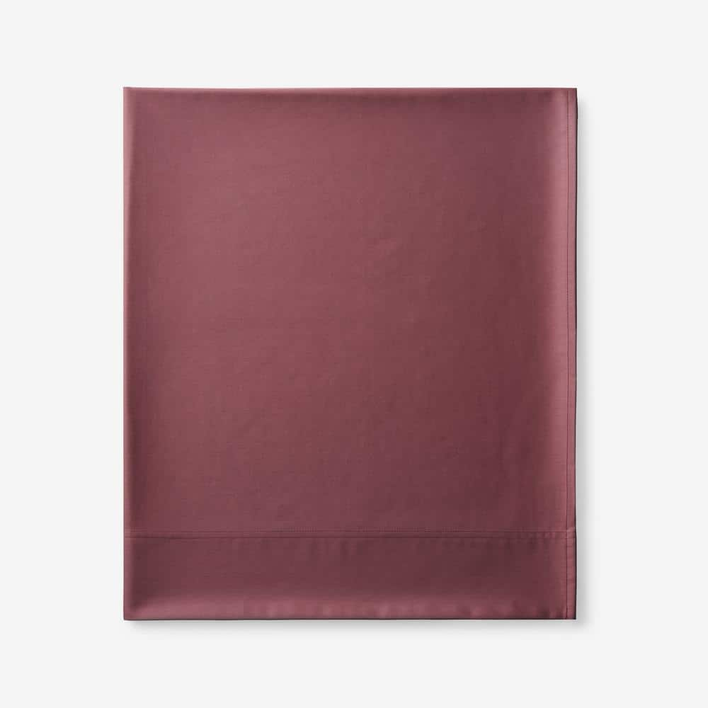 The Company Store Legends Hotel Supima Cotton Wrinkle-Free Light Birch Sateen King Flat Sheet