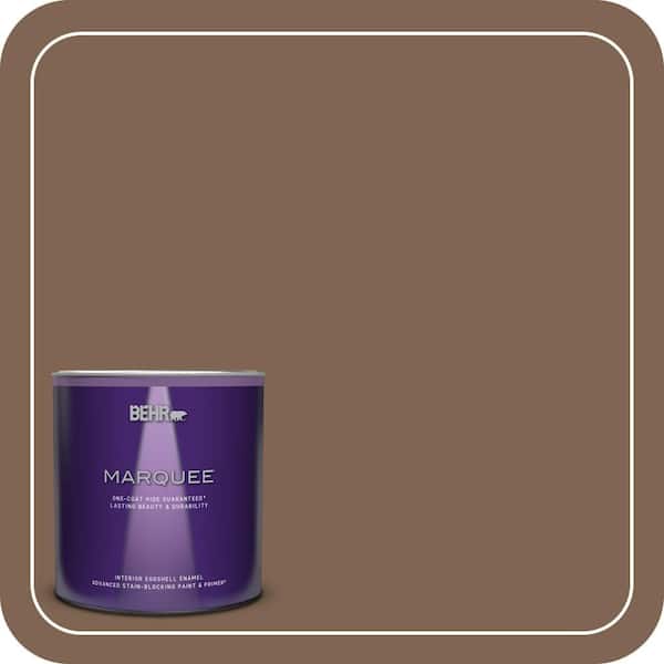 BEHR MARQUEE 1 qt. #N240-7 Joshua Tree One-Coat Hide Eggshell Enamel Interior Paint & Primer