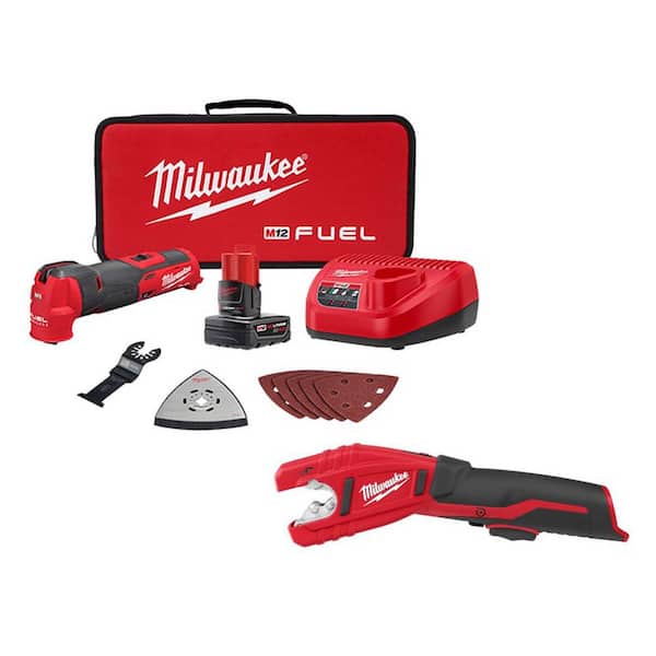 M12 FUEL 12V Lithium-Ion Cordless Oscillating Multi-Tool Kit with Copper Tubing Cutter