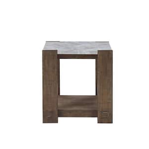 Libby 22 in. Gray Sintered Stone End Table
