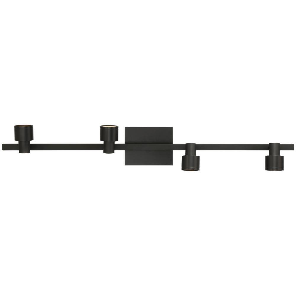 Lincoln Matte Black 35" LED Track Light