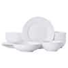 Pfaltzgraff 12-Piece Haisley White Stoneware Dinnerware Set (Service ...