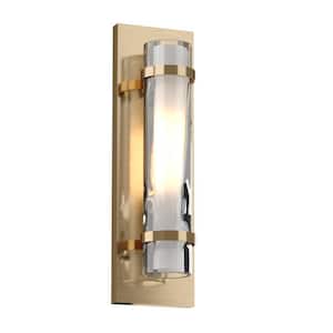 Tivoli 4.5 in. W 1-Light Brass Bathroom Vanity Light Fixture