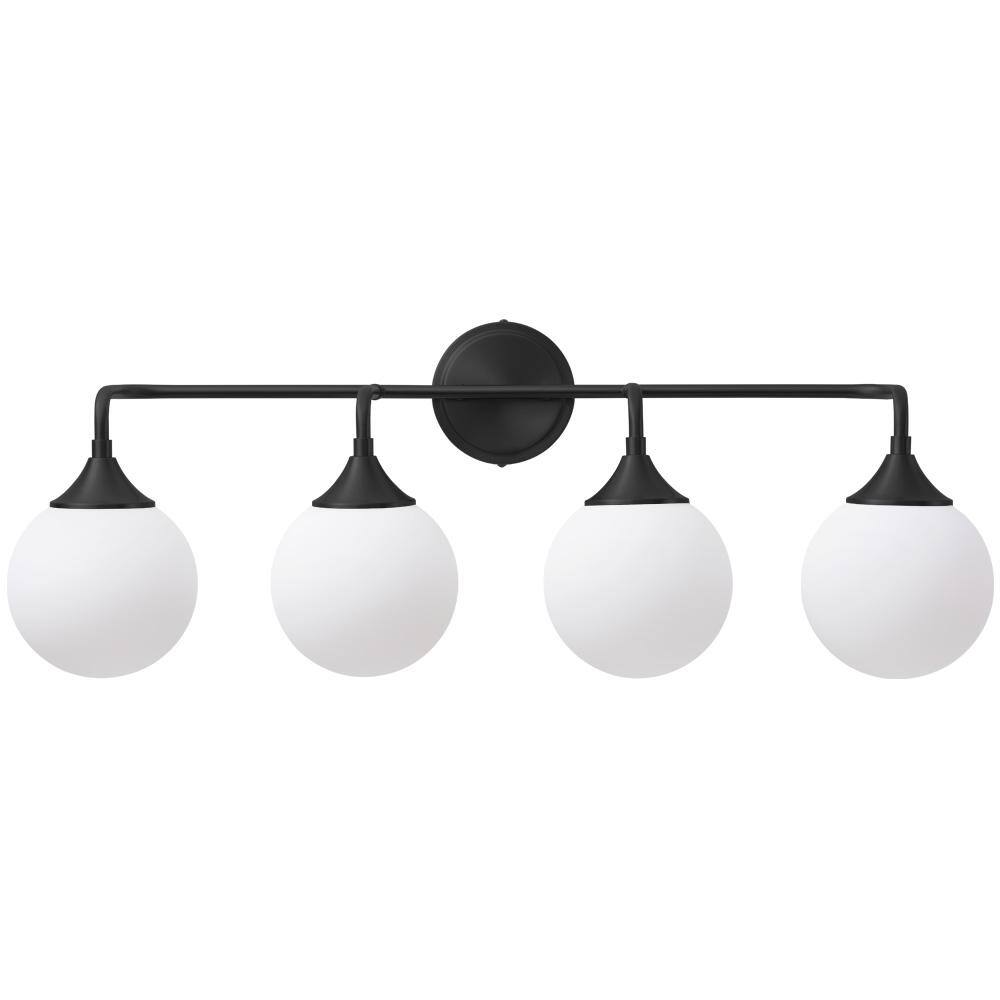 30.71 in. Vanity Light 4-Light with Milk White Glass Shade, Suitable for Bathrooms, Kitchens, Powder Rooms, etc. price history on PriceWatchPro