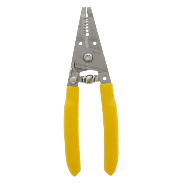 IDEAL Stainless Steel Wire Stripper/Cutter Straight, 10-20 AWG Solid, 12-22 AWG Stranded