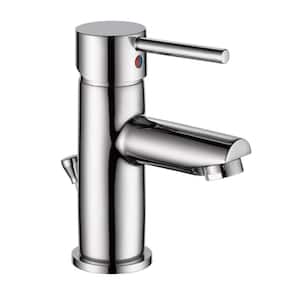Modern Single-Handle Single Hole Project-Pack Bathroom Faucet in Chrome