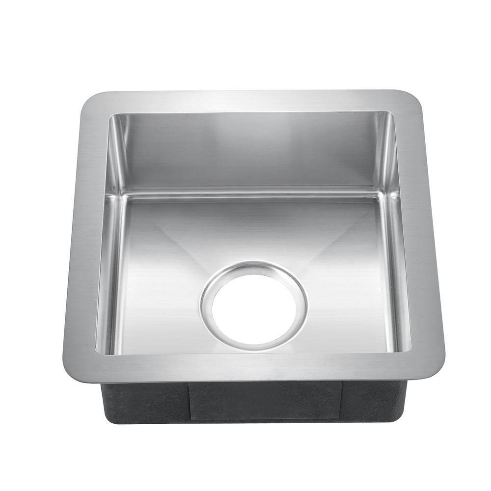 Rena 14.5'' Square Stainless Steel Undermount Kitchen Sink