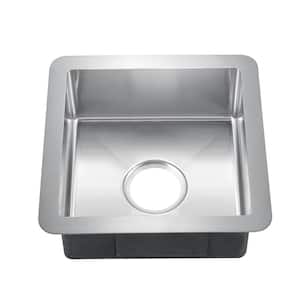 Rena Stainless Steel 15 in. 16-Gauge Single Bowl Undermount Kitchen Sink