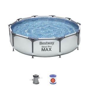Steel Pro MAX 10 ft. Round 30 in. Deep Above Ground Pool
