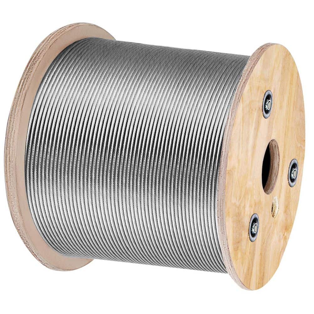 3/16 In. 7x19 Stainless Steel Aircraft Cable Reel 500FT. Stainless Steel Cable T304 Wire Rope Winch Cable Replacement price history on PriceWatchPro