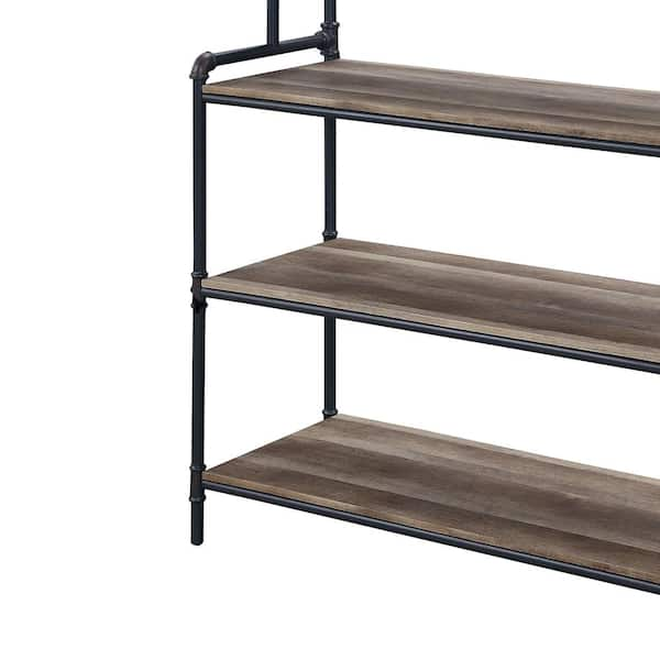 Decorative Bookshelf 43 Oak - Acme Furniture Weathered Oak