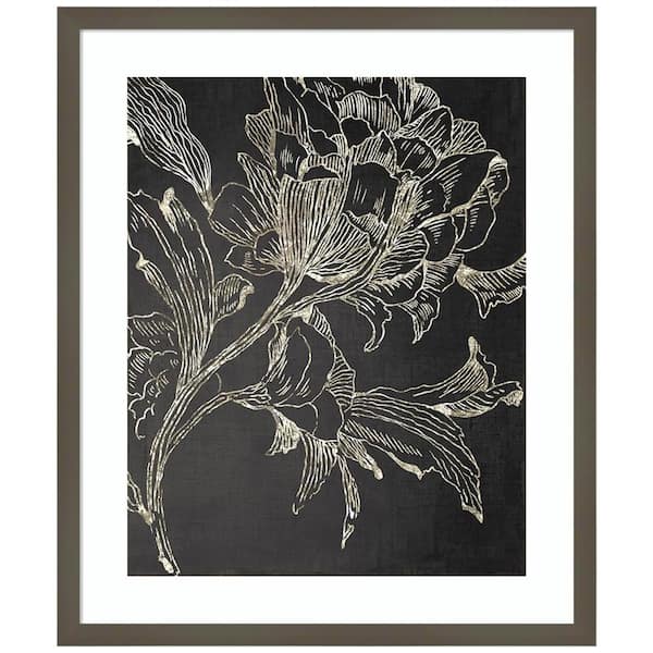 Amanti Art Golden Flower Folklore I by Asia Jensen 1-Piece Framed ...