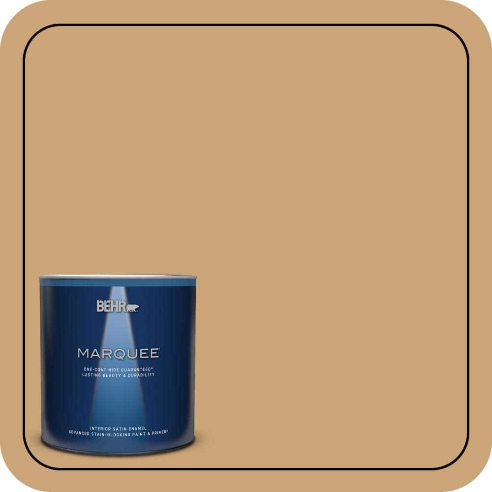 1 qt. Home Decorators Collection #HDC-AC-13 Butter Nut One-Coat Hide Satin Enamel Interior Paint & Primer price history on PriceWatchPro