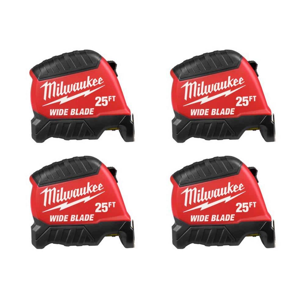 25ft Wide Blade Tape Measure with 18 ft. Reach (4-Pack) price history on PriceWatchPro