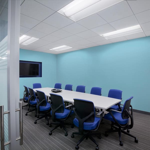 1 gal. #S490-3 Reef Blue Dead Flat Interior Paint