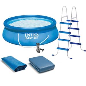 Backyard Family Frame Pool/ Pools Above Ground Small, Mini Framed Pool 10 6  4 3 2 1 Ft, Blue Albercas Para Adultos - Kiddie Pool for Kids Ages 1 2 3 4