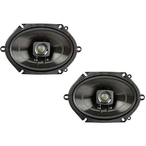 5 in. x 7 in. 225W 2-Way Car/Boat Coaxial Stereo Audio Speakers Marine