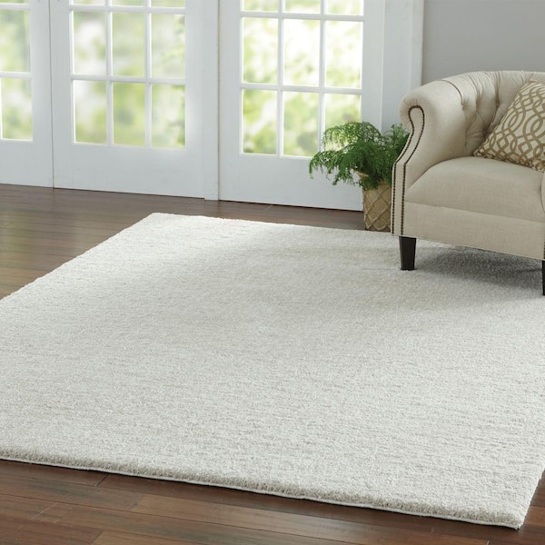 Ethereal Shag Cream Doormat 3 ft. x 5 ft. Indoor Area Rug