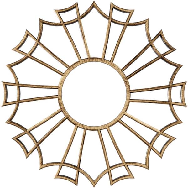 Ekena Millwork 1 in. x 38 in. x 38 in. Augustus Architectural Grade PVC Peirced Ceiling Medallion
