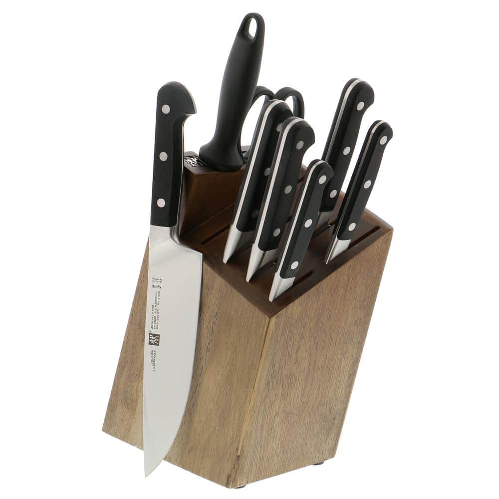 ZWILLING Pro Stainless Steel 9-Piece Knife Block Set 1019115 - The