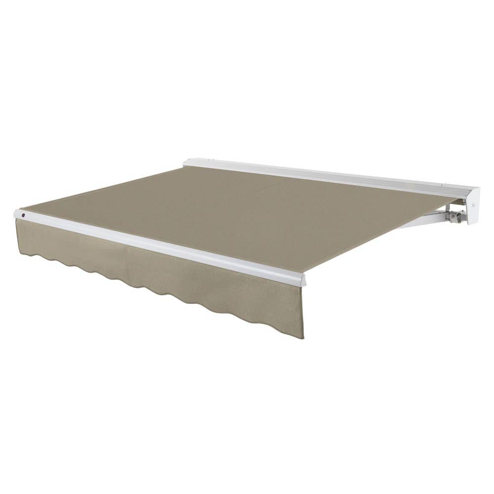 20 ft. Destin Manual Acrylic Fabric Retractable Awning (240 in. W x 120 in. D) in Burlap Sack price history on PriceWatchPro