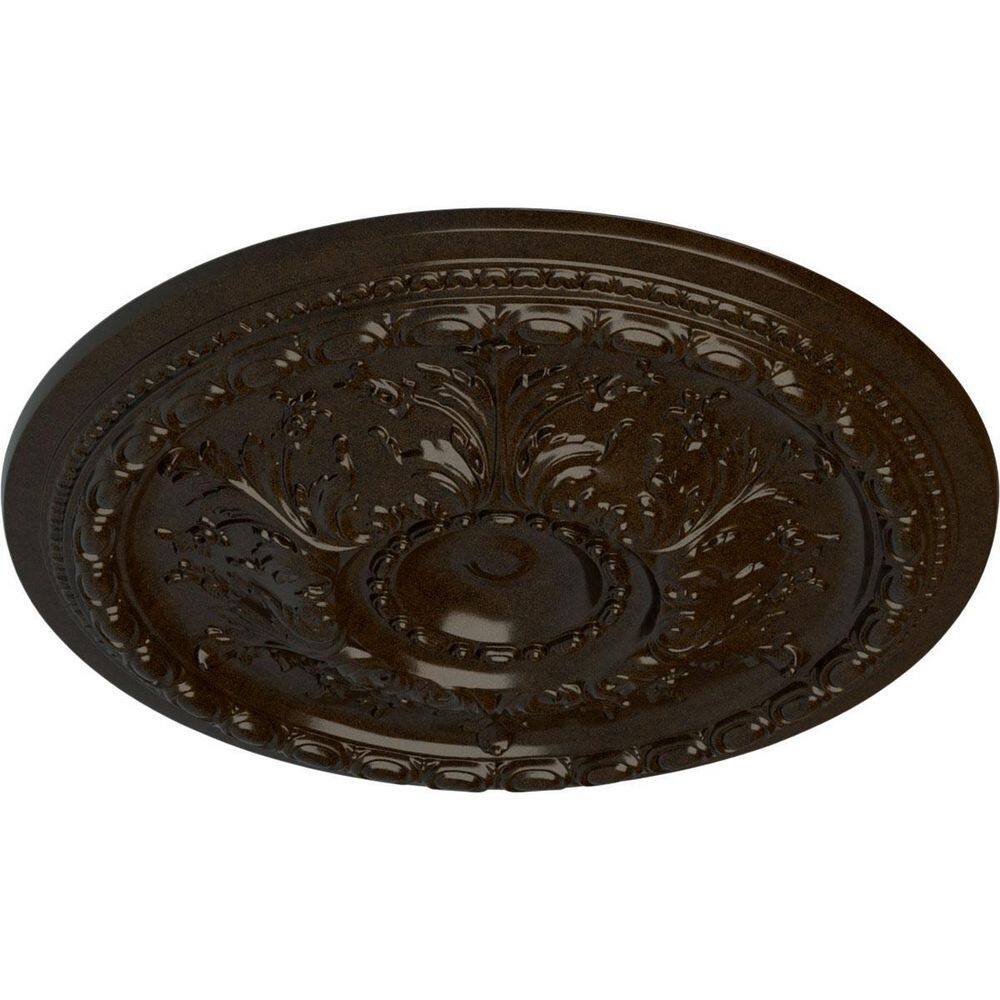 Bronze 28" Hand Carved Ceiling Medallion