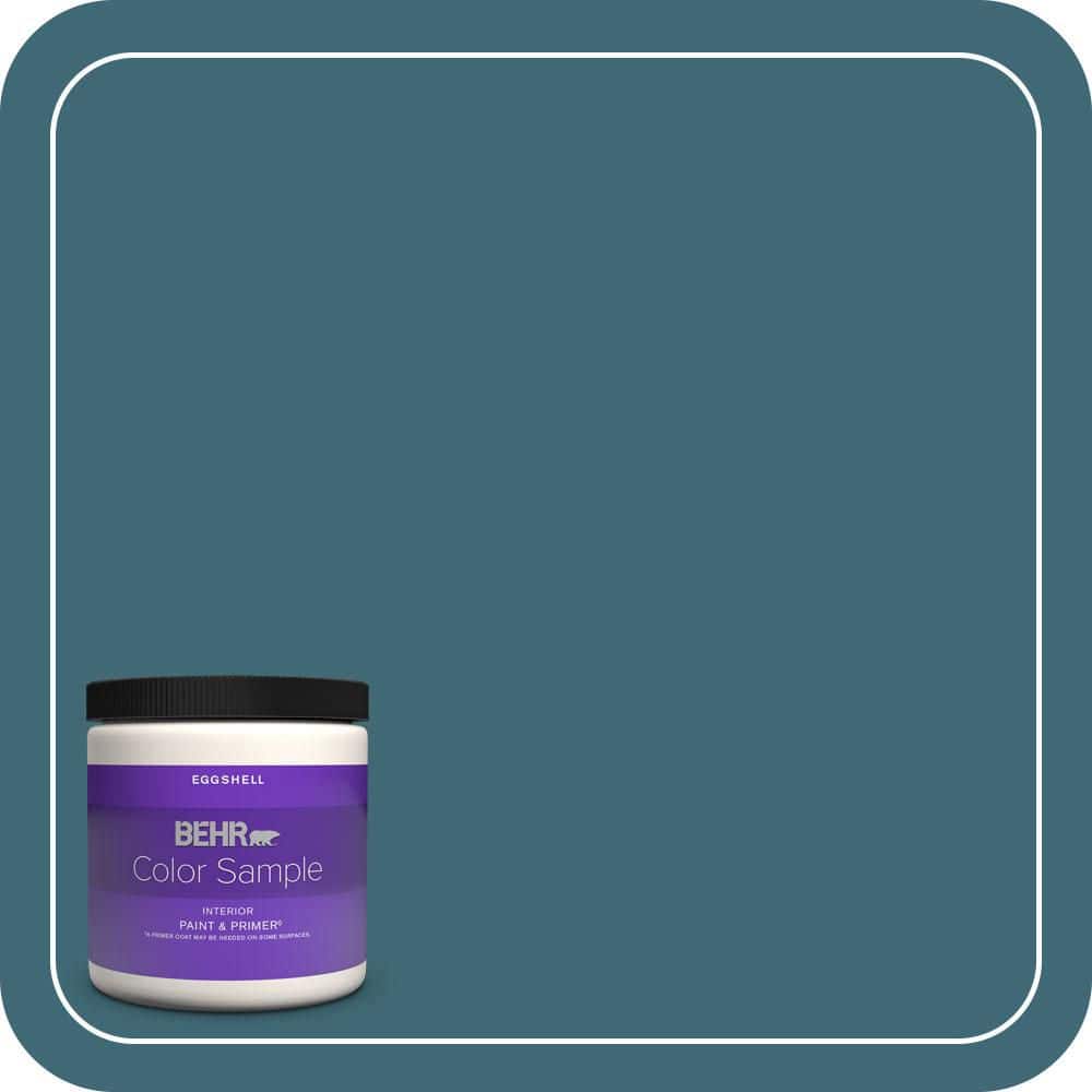 8 oz. #PMD-45 Teal Mosaic Eggshell Enamel Interior Paint & Primer Color Sample price history on PriceWatchPro