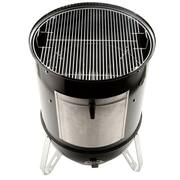 22 in. Smokey Mountain Cooker Smoker in Black with Cover and Built-In Thermometer