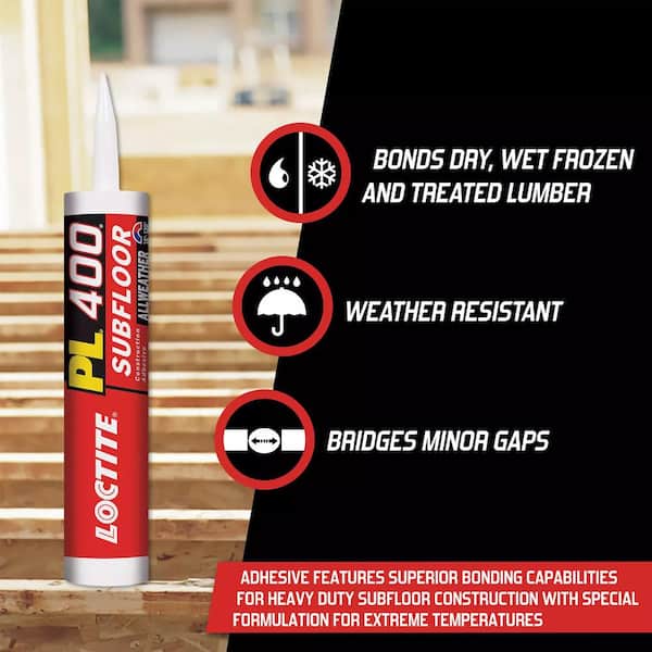 LOCTITE PL 300 Foamboard Off-white Latex Interior/Exterior Construction  Adhesive (10-fl oz) in the Construction Adhesive department at