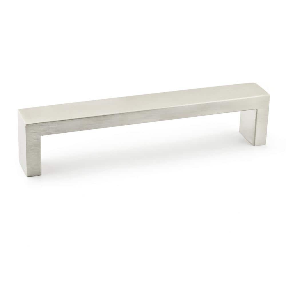 Williamsburg Collection 5-1/16 in. (128 mm) Modern Brushed Stainless Steel Rectangular Cabinet Bar Pull price history on PriceWatchPro