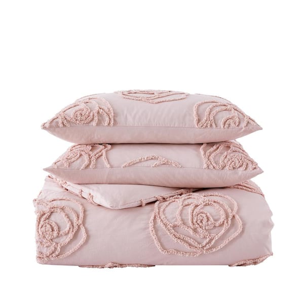 Homesky Rose Flower Bedding Sets 2/3 Pcs King Queen Sizes