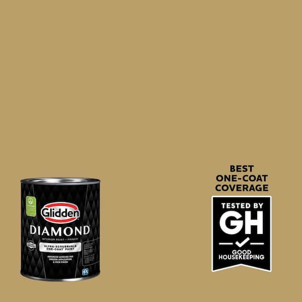Glidden Diamond 1 qt. PPG1105-6 Buffalo Hide Eggshell Interior Paint with Primer