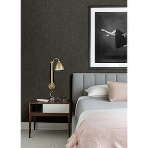 Jia Charcoal Paper Weave Grasscloth Wallpaper Sample