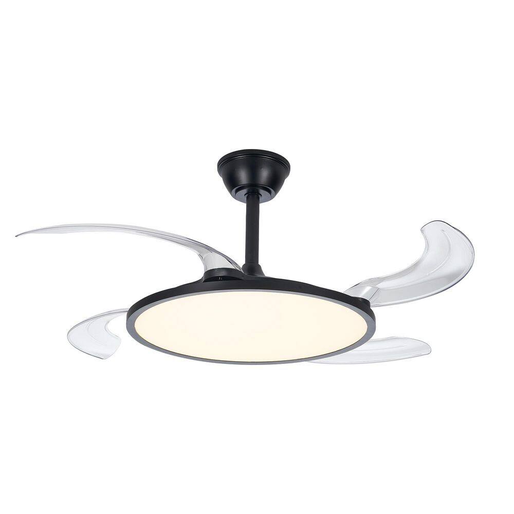 42 in. White Low Profile Reversible DC Motor Downrod Mount Standard Ceiling Fan with Remote Control, 6 Wind Speeds price history on PriceWatchPro